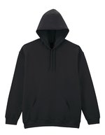 Midweight Fleece Hoodie mit Kapuze – Black