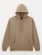 Midweight Fleece Hoodie mit Kapuze – Brown Savana