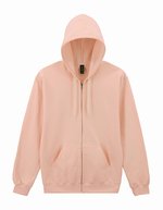 Softstyle® Midweight Fleece Adult Full Zip Hooded Sweatshirt – Dusty Rose