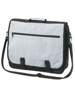 Halfar Umhängetasche Business 600D Polyester, 17L, Black 40 x 33 x 11 cm, HF0775 – Grigio chiaro
