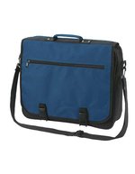 Halfar Umhängetasche Business 600D Polyester, 17L, Black 40 x 33 x 11 cm, HF0775 – Blu navy