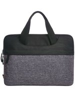 Halfar Elegante Laptop Tasche mit Reißverschluss – Black/Grey-Sprinkle