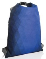 Halfar Rucksack Diamond mit Wickelfunktion, Black 35 x 50 cm, HF15000 – Blue