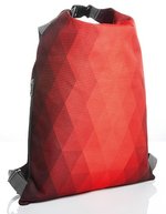 Halfar Rucksack Diamond mit Wickelfunktion, Black 35 x 50 cm, HF15000 – Red