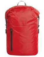 Halfar Leichtgewichtiger Rucksack mit Wickelverschluss, Black 31 x 45 x 17 cm, HF15004 – Red