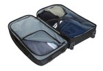 Halfar Rolling Travel Bag Hashtag with Telescopic Handle, Black 35 x 65 x 28 cm, HF15010 – Bild 5