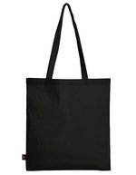 Halfar Baumwoll-Shopper Earth mit langen Griffen – Black