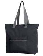 Halfar Großer Polyester Shopper mit Innentaschen in – Black