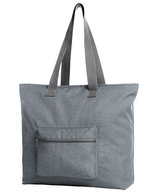 Halfar Großer Polyester Shopper mit Innentaschen in – Light Grey