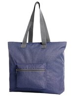 Halfar Großer Polyester Shopper mit Innentaschen in – Navy