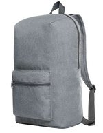 Halfar Rucksack Sky mit 2-Wege-Reißverschluss, Apple Green 27 x 42 x 14 cm, HF15019 – Light Grey
