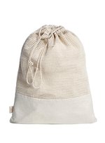 Halfar Riutilizzabile cotone biologico-Sacchetto con coulisse, Nature 30 x 40 cm, HF16061 – Bild 1