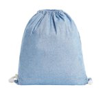 Halfar Zugbeutel Planet aus recycelter Baumwolle, Blue 38 x 42 cm, HF16063 – Bild 1