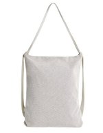 Halfar Multi Bag Loom Rucksack-Schultertasche Baumwolle-Polyester, Grey 32 x 40 x 9 cm, HF16067 – Natura