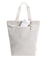 Halfar Robuster Shopper Loom mit Reißverschluss, Grey 44 x 45 x 16 cm, HF16070 – Bild 4