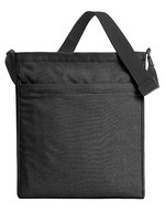 Halfar Umhängetasche "Shoulder Bag Circle" rPET, Ash 32 x 38 x 7 cm, HF16077 – Black-Sprinkle