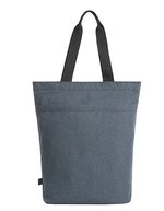 Halfar Nachhaltiger Shopper Circle aus rPET – Blue/Grey-Sprinkle