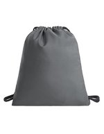 Halfar Nachhaltiger Zugbeutel-Rucksack aus rPET, Anthracite 36 x 44 cm, HF16079 – Bild 2