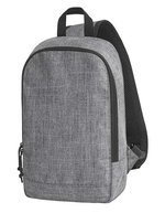Halfar Monostrap-Rucksack mit 2-Wege-Reißverschluss, Dusky Pink 18 x 30 x 8 cm, HF16080 – Grey-Sprinkle