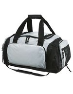 Halfar Reisetasche Sport 50L Schwarz-Hellgrau, Black 57 x 30 x 28 cm, HF1676 – Grigio chiaro