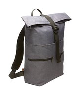 Notebook-Rucksack Fashion mit gepolstertem Fach – Blue-Grey Melange