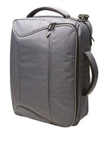 Halfar Combi Bag Attention: Business- and Backpack Function, Blue-Grey Melange 43 x 31 x 16 cm, HF2199 – Bild 3