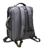 Halfar Combi Bag Attention: Business- and Backpack Function, Blue-Grey Melange 43 x 31 x 16 cm, HF2199 – Bild 4
