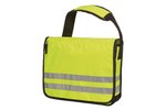 Halfar Neongelbe Umhängetasche mit Reflexstreifen, Neon Yellow 35 x 28 x 12 cm, HF2205 – Bild 1