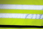 Halfar Neongelbe Umhängetasche mit Reflexstreifen, Neon Yellow 35 x 28 x 12 cm, HF2205 – Bild 4