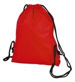 Halfar Taffeta Rucksack Sport mit Kordelzug, Black 33 x 42 cm, HF2716 – Bild 1