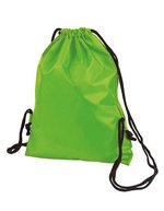 Halfar Taffeta Rucksack Sport mit Kordelzug, Black 33 x 42 cm, HF2716 – Bild 2
