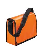 Halfar Umweltfreundliche Umhängetasche aus LKW-Plane in, Apple Green 37 x 29 x 13 cm, HF2814 – Orange
