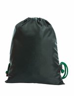 Halfar Drawstring Rucksack Flash 9L Polyester, Black/Green 33 x 42 cm, HF3051 – Bild 2