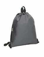 Halfar Kordelzug-Rucksack mit Reißverschlussfach – Anthracite