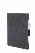Halfar Filzhülle für DIN A5-Notizbücher, Anthracite 17 x 23 x 1 cm, HF3056 – Bild 3