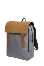 Halfar Urbaner Notebook-Rucksack mit Velours-Kunstleder, Black 32 x 41 x 15 cm, HF3058 – Bild 5