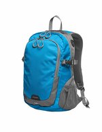 Halfar Rucksack Step M mit reflektierender Vorderseite, Apple Green 30 x 42 x 14 cm, HF3062 – Cyan