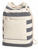 Halfar Backpack Beach Rucksack mit Blockstreifen, Anthracite 30 x 48 x 15 cm, HF3348 – Bild 2