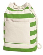 Halfar Backpack Beach Rucksack mit Blockstreifen, Anthracite 30 x 48 x 15 cm, HF3348 – Verde mela