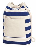 Halfar Backpack Beach Rucksack mit Blockstreifen, Anthracite 30 x 48 x 15 cm, HF3348 – Blu navy