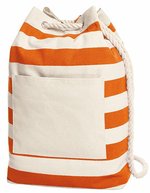 Halfar Backpack Beach Rucksack mit Blockstreifen, Anthracite 30 x 48 x 15 cm, HF3348 – Arancione