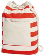 Halfar Backpack Beach Rucksack mit Blockstreifen, Anthracite 30 x 48 x 15 cm, HF3348 – Rosso