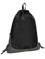 Halfar Drawstring Rucksack mit Seitentasche – Black