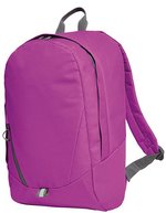 Halfar Rucksack Solution mit Reflektoren, Black 28 x 43 x 11 cm, HF3355 – Fuchsia