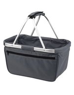 Halfar Einkaufskorb mit Alurahmen, 20 Liter – Anthracite