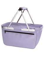 Halfar Einkaufskorb mit Alurahmen, 20 Liter – Lilac