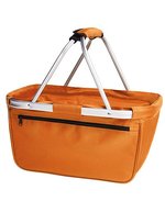 Halfar Einkaufskorb mit Alurahmen, 20 Liter, Anthracite 45 x 25 x 25 cm, HF3939 – Orange