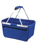 Halfar Einkaufskorb mit Alurahmen, 20 Liter, Anthracite 45 x 25 x 25 cm, HF3939 – Royal Blue