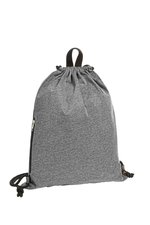 Anthracite Jersey-Drawstring Bag with Zipper – Bild 1