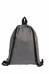 Anthracite Jersey Drawstring Bag with Zip – image 3